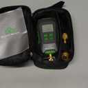 Digital Micron Vacuum Gauge 1/4" SAE, Digital Pressure Tester Meter HVAC, Alarm Notice, Temp Compensation, LCD Display, 4 Units