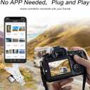 SD Card Reader for iPhone/ipad/Android/Mac/Computer/Camera,4 in1 Micro SD Card Reader Trail Camera Viewer, Portable Memory Card Reader SD Card Adapter for SD and TF Cards(White)