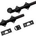 QCAA Solid Brass Dutch Door Bolt, 6", US10B ORB Oil Rubbed Bronze, Made in Taiwan, 2 Pack