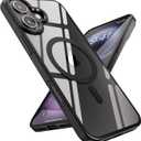 SUCGLES for iPhone 16 Plus Case with MagSafe [Ultra Strong Magnetic] [12FT Military Drop Protection] [Shockproof Bumper] Slim Thin Mag Safe Phone Cover 6.7" for Apple 16plus (Black)