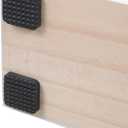 Veemoon Elegant Wooden Floor Mirror Stand Base Non-slip Support for Full Mirrors and Artwork Display Solid Wood Construction for Modern Interiors Deep Walnut Finish