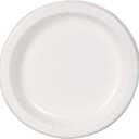 Dixie Basic Basic Paper Dinnerware, Plates, White, 8.5" Diameter, 125/Pack