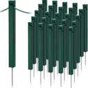 Hicarer 25‑Pack Wood Golf Rope Stakes UV Resistant, Green, 1.5 x 1.5 x 18''