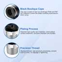 CNAODUN 10 Pcs Push to Connect Fittings 5/16 Inch Tube OD x 1/4 Inch NPT Thread Pneumatic Male Elbow Quick Connect Air line fittings