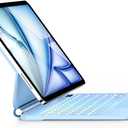 Keyboard Case for iPad Air 13 inch (M4/2026 / M3 2025/M2, 2024),iPad Pro 12.9 inch (3/4/5/6th Gen)Magic-Style Magnetic  Floating Cantilever Stand  Backlit Keyboard Case with Multi-Touch Trackpad (Sky Blue)