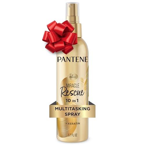 Pantene Miracle Rescue 10in1 Multitasking Spray - Heat Protection, Detangles, Repairs Damaged, Dry Hair, Improves Shine, Leave-In Conditioning Treatment with Keratin and Pro-Vitamin B5, 5.7 oz