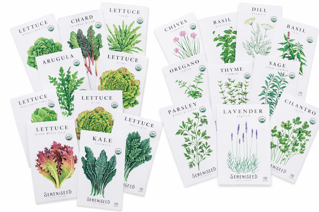 Sereniseed Certified Organic Leafy Greens Seeds