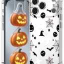 for Samsung Galaxy S23 Ultra Case Halloween Ghost Pumpkin, Cute Butterfly Spider Web Design Women Girls Shockproof Soft TPU Cell Phone Case for Samsung Galaxy S23 Ultra Kids Clear (colorful ghost flower)