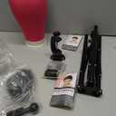 Relx Reinforced Wig Stand with Mannequin Head - Adjustable Wig Head Stand with Head for Wigs - Manikin Head Set for Cosmetology, black