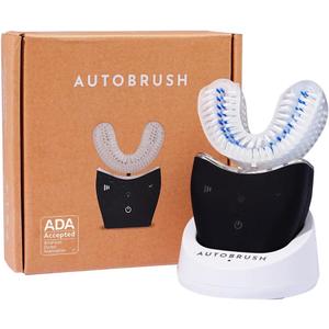 autobrush Sonic Pro Electric Toothbrush  Only ADA Accepted U-Shaped Brush, Clinically Proven Up to 5.1X Better Cleaning, 30-Second Full Mouth 360 Clean, Rechargeable, Waterproof, Black, Ages 9-12