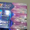 Crest 3D White Advanced, Teeth Whitening Toothpaste for Adults, 3.7 oz, 4 Pack, Cavity Protection Fluoride Toothpaste, Strengthens Enamel, Travel Size Toiletries