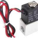 1/4inch DC 12V 2 Way Normally Closed Electric Solenoid Air Valve, Stainless Steel