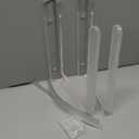 Yousoontic Surfboard Wall Mount Sup Paddle Board Rack Clear Acrylic Paddle Board Holder Wall Display Horizontal Storage Holder for Sup, Holds 50 Lbs