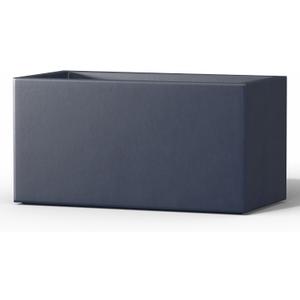 Kante 23.2" L Rectangular Concrete Planter, Large Outdoor Indoor Garden Pots with Drainage Hole and Rubber Plug, Modern Decor for Home, Patio, Backyard, Charcoal