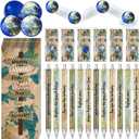 TaoBary 24 Pcs Travel Pen Back to School, Inspirational Pens Earth Balls