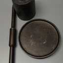 Kate and Laurel Truxton Modern Round Metal Drink Table, 9 x 9 x 22, Bronze, Transitional Cast Aluminum Pedestal Table for Use as Indoor Plant Stand or Living Room Decor