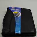 Avery 2" Round Ring Zipper Binder Multiple Storage Pockets Black