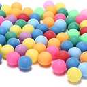 Lestiour Colored Ping Pong Balls 50 Pack Bulk 2.4g, 40mm Table Tennis Balls for Kids, DIY Games and Learning Activities