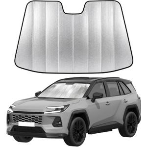 EcoNour Foldable Sun Shade Fit for Toyota RAV4 2019-2024 2025 2026
Accordion Windshield Sun Shade, Front Car Window Shades Sun Visor, Blocks UV Rays & Heat, Car Accessories