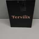 Terviiix 4-in-1 Hot Air Rotating Blow Dryer Brush Kit  1000W with Rotatable Round Brushes (2 Sizes), Oval Volumizer, and Diffuser  Ideal for Curly Hair, with Arthritis-Friendly Big Buttons, Black