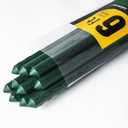 Jollybower 10pcs Steel Plant Stakes 6 Feet,Sturdy Plant Sticks, Plastic Coated Metal Garden Stakes Supports Climbing for Tomato, Bean, Flowers, Tree Potted