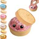 Glitter Dumpling Squishy,2026 Upgrade Dumpling Squishy Mystery Box,Colorful Dumplings Stress Balls Fidget Sensory Toy,Stocking Stuffers with Food Steamer Stretchy Desk Toys