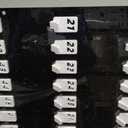 Beeveer Acrylic Key Holder Board with 100 Hooks, Wall Mount Organizer,Black
