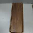 HOMKULA Acacia Wood Serving Platters and Trays - 14" x 5.5" Wooden Mini Charcuterie Boards, Small Cheese Board, Rectangle Wooden Tray for Kitchen Counter, Bathroom, Home Decor, Party (3, 14"X5.5")