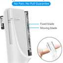 Eyebrow Trimmer, Precision Electric Eyebrow Razor for Women Battery-Operated Facial Hair Remover with Comb No Pulling Sensation Painless for Face Chin Neck, Upper-Lip, Peach-Fuzz