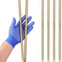 16 Inch Rebar Stakes - 1/2 Inch Diameter Galvanized Steel Ground Anchors - Heavy Duty Plant Support Garden Stake for Speed Bump, Wheel Stop, Tent (6 Pack)