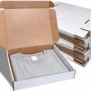 Corrugated Shipping Boxes13x11x3Inches, 30Pack Kraft Cardboard Literature Mailers, Durable Small Business Mailing Boxes for Packaging & Shipping Supplies, White,Shipping boxes made from recycled paper