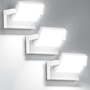 LED Wall Light Outdoor 40W 360° Rotatable Panel 6000K IP65 3 Pack
4000LM White Flood Lights, Modern Exterior Lighting Fixture Commercial Security for Garage, Barn, Porch, Yard