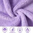 Funnycokid Girls Robe Kids Hooded Bathrobe Zip Fleece Fuzzy Soft Pajamas Plush Sleepwear 4-14 Years