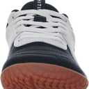 WHITIN Women's Wide Barefoot Sneakers | Retro Track-Inspired Trainer | Zero Drop Lifestyle, 37.5 Black Gum