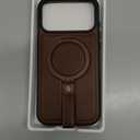 for iPhone 17 Pro Max Leather Case with Stand, Anti-Slip Grip Ring, Fits for MagSafe (Cocoa, IP17 Pro Max-6.9inch)