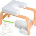 BODYWAKER Yoga Headstand Bench, Stand Yoga Chair for Balance Training, Core Strength Building, Upside Down Chair for Relaxation, Handstand Trainer Inversion Chair for Home Gym (White)