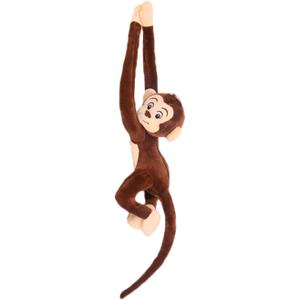 zhidiloveyou 35.4" Hanging Monkey Stuffed Animals Plush Brown Cute Monkey Toy for Kids Adults