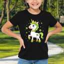 4th of July Shirts Kids Bow Patriotic Tshirt Boys Girls American Flag Bow Tee Tops (5T, 20black)