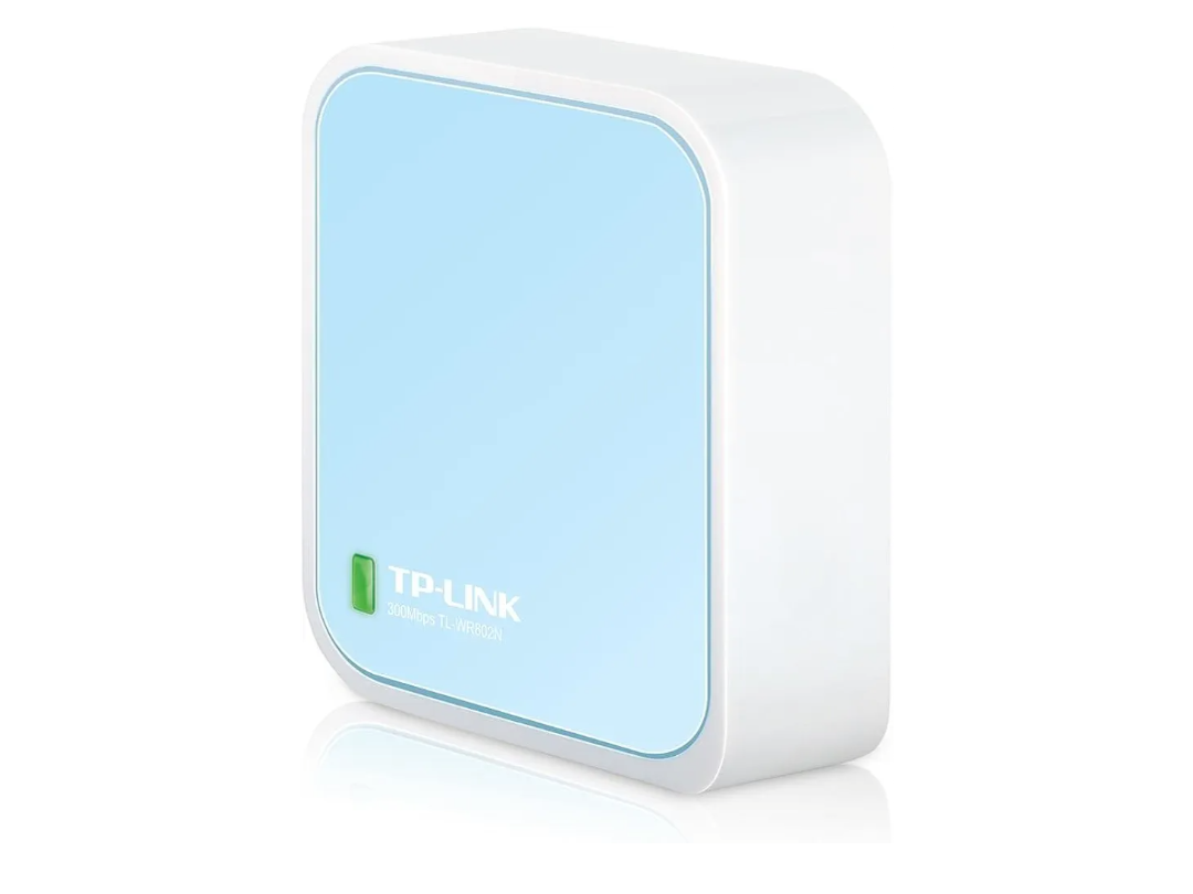 TP-Link N300 Wireless Portable Nano Travel Router(TL-WR802N) - WiFi Bridge/Range Extender/Access Point/Client Modes, Mobile in Pocket