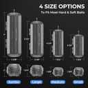 2 x KastKing Bait Kapsule  Lure Cover with Vent Holes, Protects Hooks, Multiple Sizes (S, M, L, Jumbo,Drop Shot) - Multiple Attachments for Freshwater & Saltwater Fishing Gear. Patent Pending. (2 Large and 1 Jumbo)