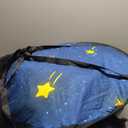 Kertnic Gorgeous Star Printed Bed Canopy for Girls & Adults, Room Decorative Cozy Bed Curtain Canopy Drapes, Round Dome Luxurious Lace Princess Canopies Mosquito Netting (Star)