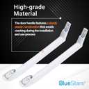 BlueStars 5304486359 5304506469 Refrigerator Door Handle Set - Compatible with Frigidaire Freezers - Replace Parts 5304504507, 242059501, 242059504 - Pack of 2 (White)