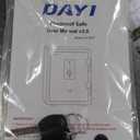 DAYI Fireproof Safe, 3.0 Cubic Feet Biometric Fingerprint Fire Proof Safes Box for Home Documents Money, Digital Touchpad Security Safe Dual Alarm System - DY-60FP