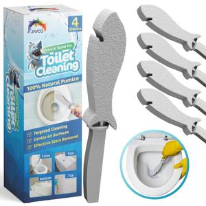 4 Pack Pumice Stone for Toilet Cleaning | Toilet Pumice Stone with Handle | Pumice for Cleaning | Pumice for Toilet Bowl Cleaning