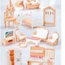 35 Pcs Dollhouse Furniture Accessories Set Mini House Furniture Small Dollhouse Miniature Furniture Play House Accessories 1:12 Tiny Kitchen Bedroom LivingRoom Bathroom Boy Girl Toddler3Y+
