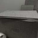 SONGMICS Foldable Storage Organizer Boxes, Set of 3 Storage Basket Bins with Lids, Handles, Clothes Organizer, 15.7 x 11.8 x 9.8 Inches, Non-Woven Fabric, Dove Gray URZB003W01