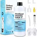 Printhead Cleaning Kit Inkjet Printer 250mL, Printer Cleaning Kit for Epson Ecotank, Print Head Cleaner Solution for HP Printhead, Print Head Cleaner for Canon G3070 G3020 Print Head Cleaner Solution