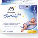 Amazon Brand - Mama Bear Overnight Baby Diapers with Leak Protection and Skin Protection, Fragrance-Free, Size 5, 62 Count, Maximum Absorbency