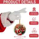 2 x Merry Chrithmith - Santa Funny Boxing - Christmas Ornaments - Christmas Decorations - 3.6 in Acrylic - Funny Gag Gifts - White Elephant - Stocking Stuffers