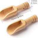 Arroyner 30 PCS Mini Wooden Spoon Mini Bamboo Spoons Small Bath Salt Spoon Small Spice Spoons for Sugar Scrubs, Spices, Bath Salts, Cooking